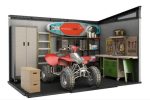 Vue intérieur montrant l'espace disponible et le plancher