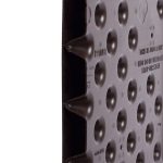 Plan rapproché sur la texture grain bois du panneau extérieur