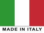 Marquage 'Made in Italy' sur un composant métallique