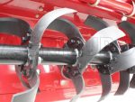 Gros plan sur les bêchettes utilisées sur le rotor